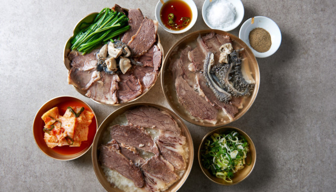 Beef bone soup